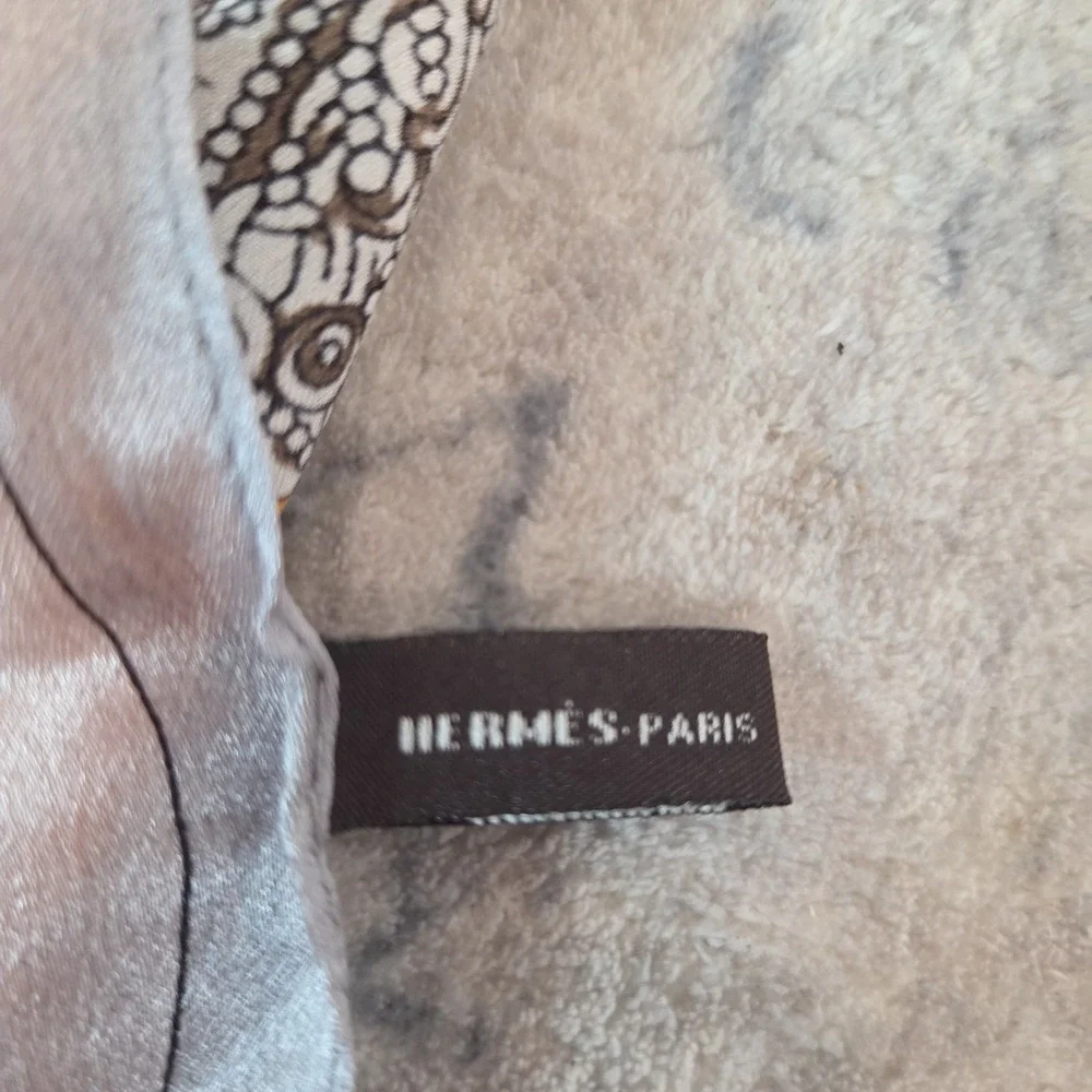 Hermès Selle de Dignitaire Silk Scarf Shawl Wlodek Kaminski Orange Made France